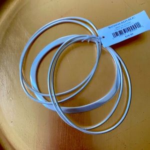 Silver Bracelet set of 5. Banana Republic NWT